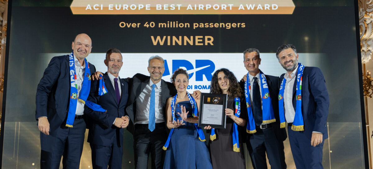 Fiumicino miglior aeroporto d’Europa per l’ottava volta