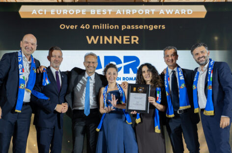 Fiumicino miglior aeroporto d’Europa per l’ottava volta