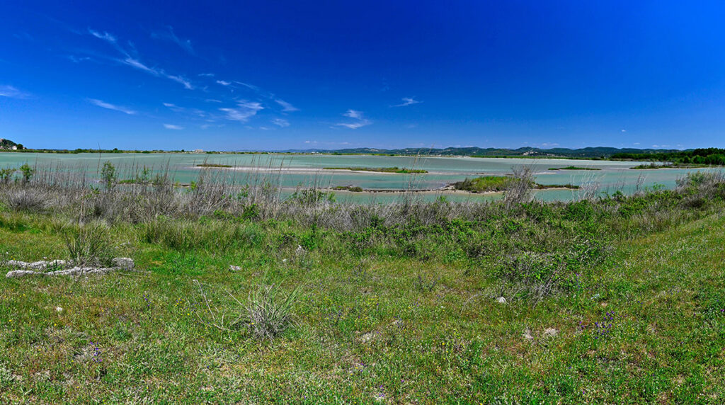 Ujëmbajtësja e Zvërnecit an der Lagune von Narta in Albanien_ adobe