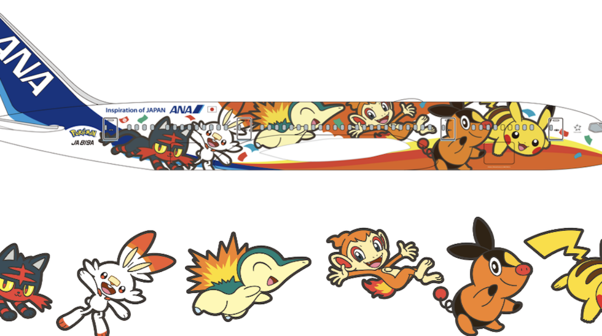 I Pokémon sulle livree All Nippon Airways