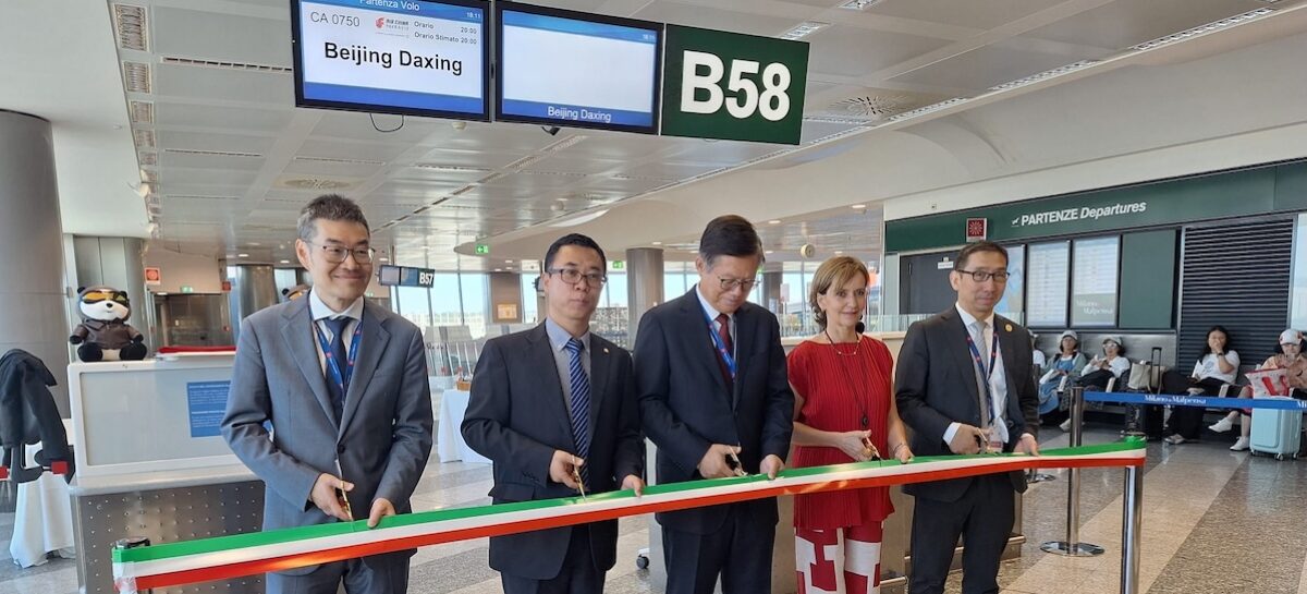 Air China inaugura il volo Milano-Pechino Daxing