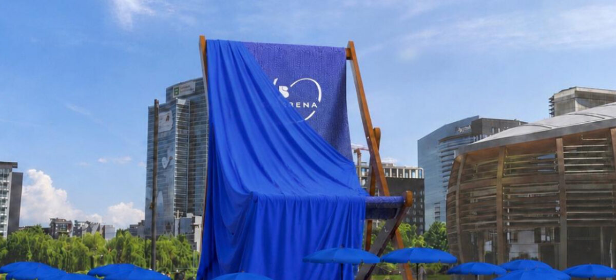 Bluserena realizza una sdraio da Guinness dei primati