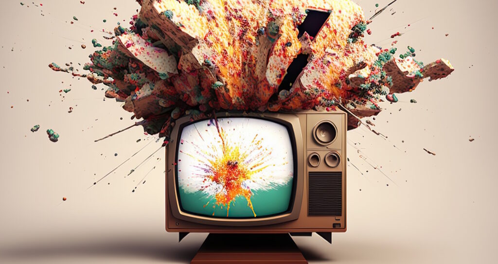 Tv esplosa fake news allarmismo media adobe