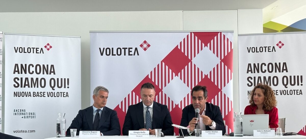 Volotea apre ad Ancona l’ottava base italiana