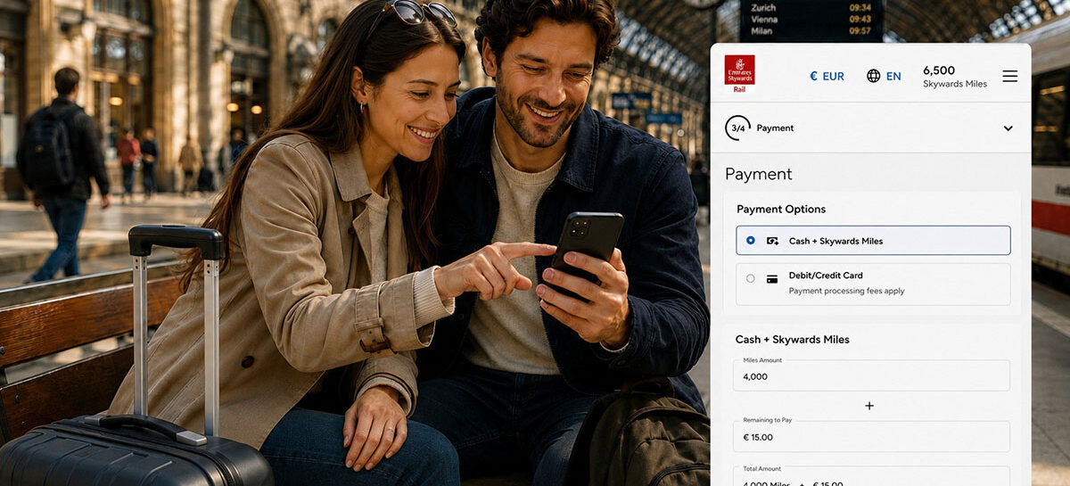 Emirates Skywards, con le Miglia ora si va in treno per l’Europa