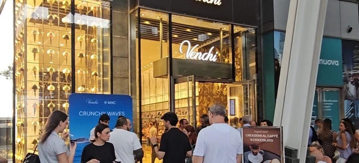 Gelato gusto crociera: maxi spazio Venchi su Msc World Asia