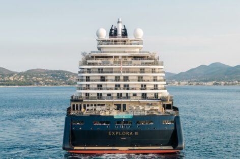 Explora III battezzata a Barcellona: è la prima nave green