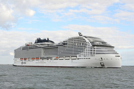 Msc World Asia completa le prove in mare: debutterà a dicembre