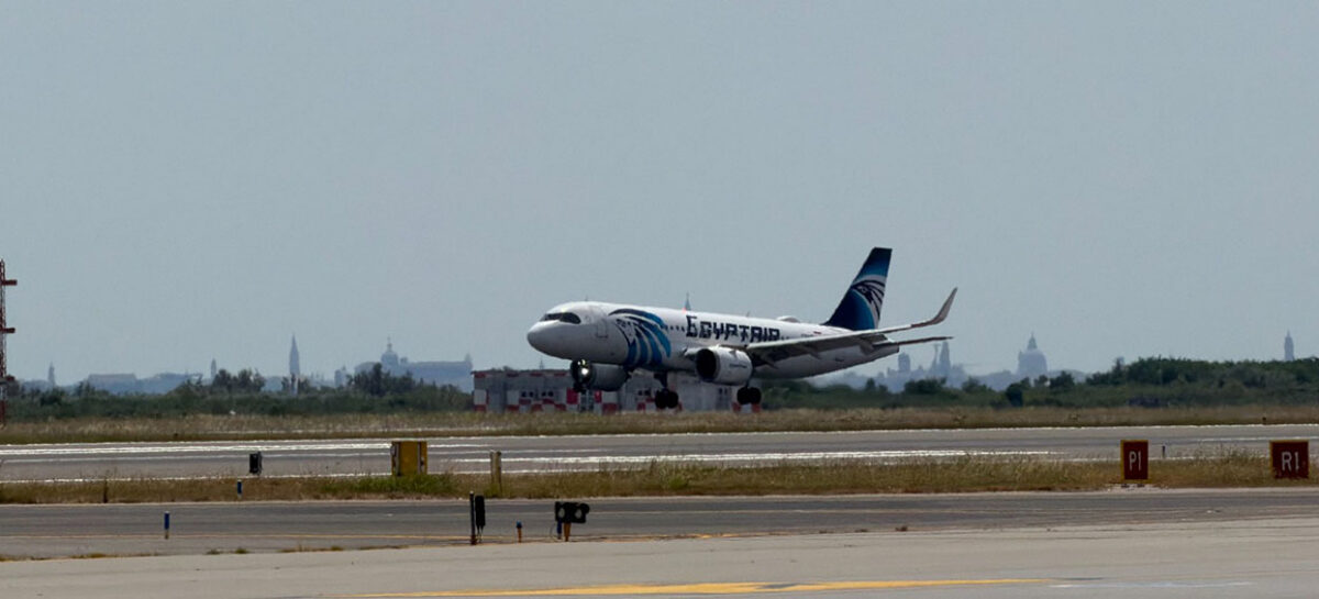 Egyptair rafforza la rotta Venezia-Il Cairo