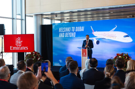 La prima volta di Emirates in Finlandia