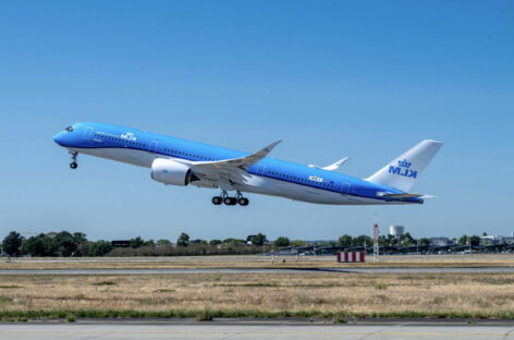 Klm riceve il primo A350-900 per i voli lungo raggio