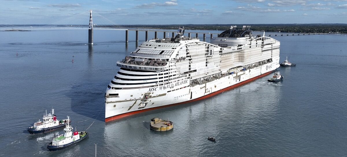 Float out di Msc World Atlantic: sarà consegnata nel 2027